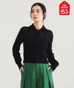 【+15%ポイントUP】AK+1 / ポロカラー ショート ニット