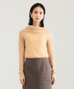 【+15%ポイントUP】AK+1 / 片畦 アシメトリーネック プルオーバー