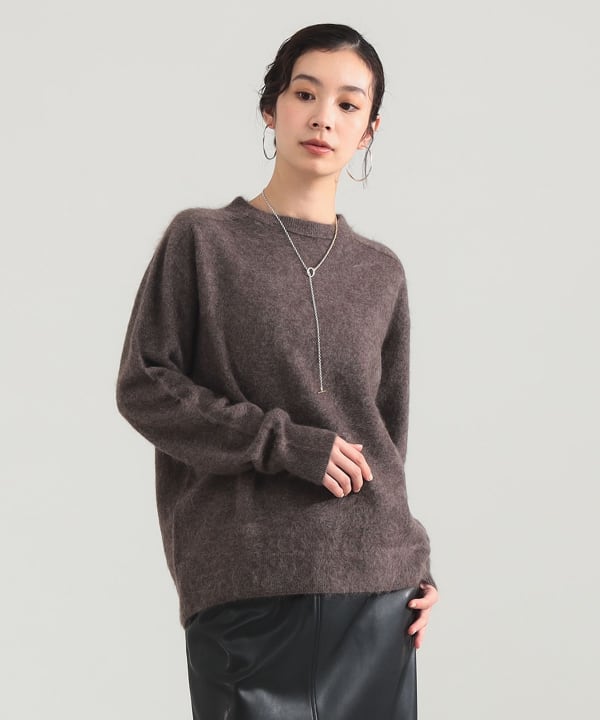 【Rubygaga】ATON カシミヤクルーネックセーター 6 Demi-Luxe BEAMS（デミルクス ビームス）ATON / カシミヤ クルーネック