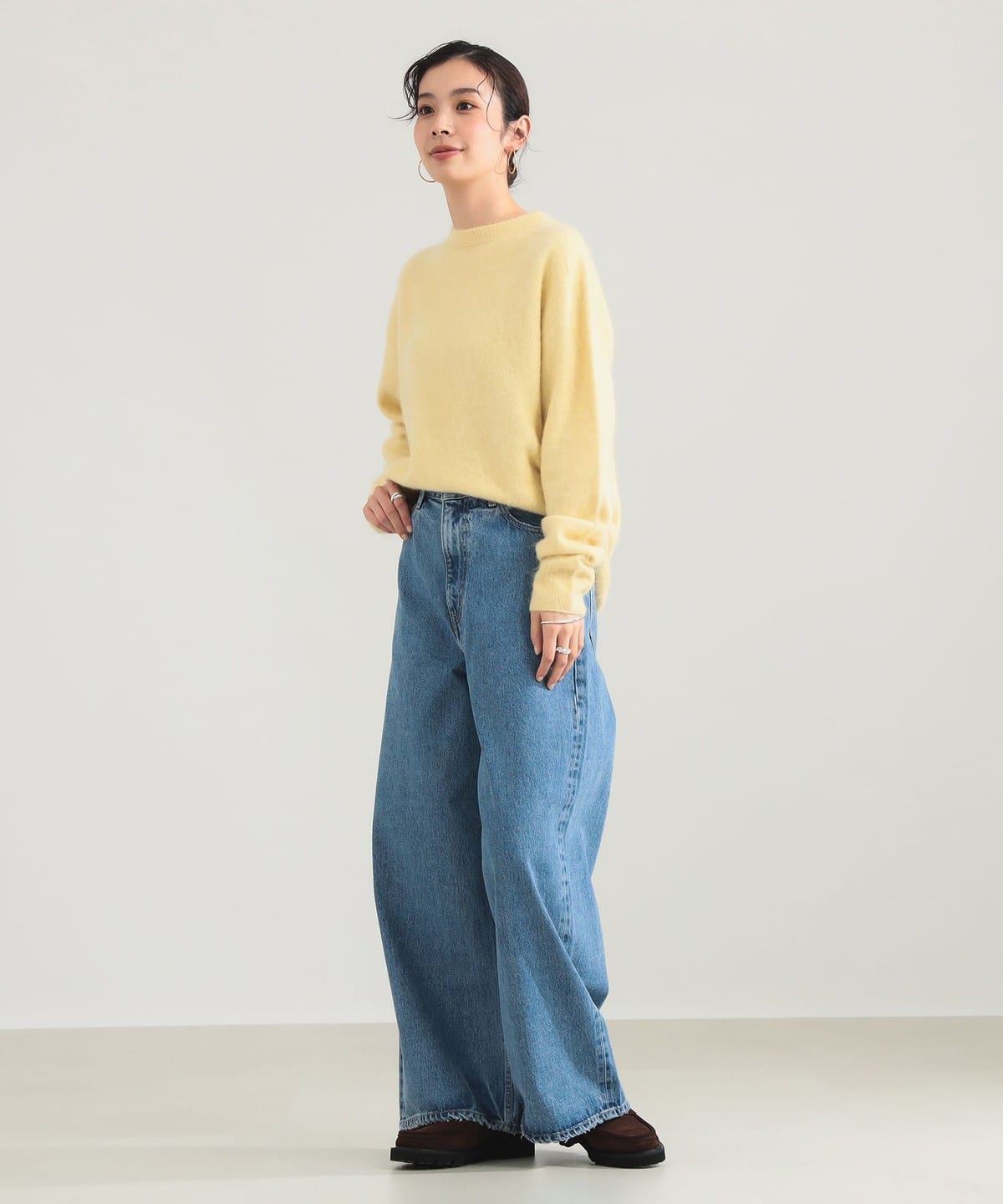 Demi-Luxe BEAMS（デミルクス ビームス）ATON / カシミヤ クルーネック