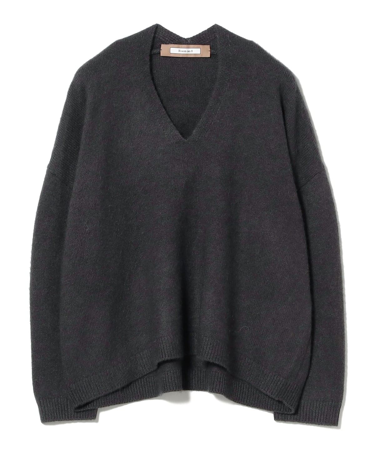 ROOM NO.8 ルームエイト / スリットネック プルオーバーニット トップス WOMEN CHARCOAL GREY ONE SIZE ROOM NO.8 ルームエイト / スリットネック プルオーバーニット トップス WOMEN CHARCOAL GREY ONE SIZE