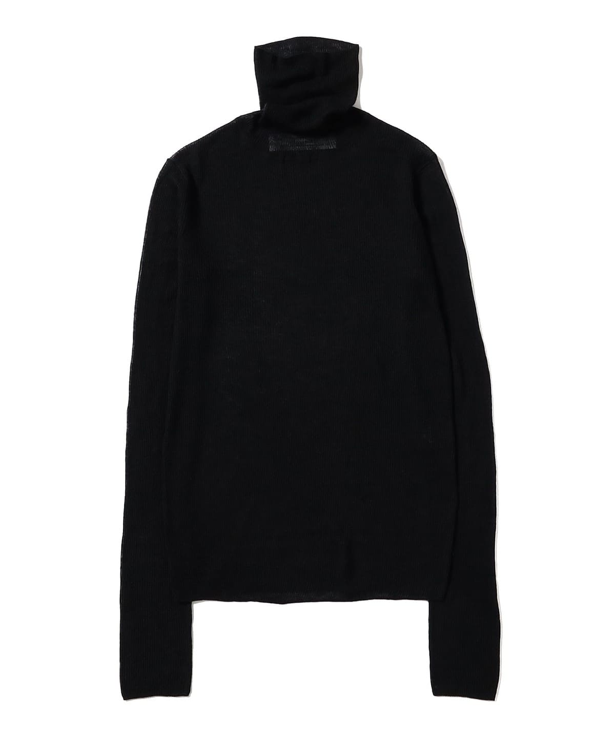 ROOM NO.8 ルームエイト / シアー リブ タートルネック ニット トップス WOMEN BLACK ONE SIZE ROOM NO.8 ルームエイト / シアー リブ タートルネック ニット トップス WOMEN BLACK ONE SIZE