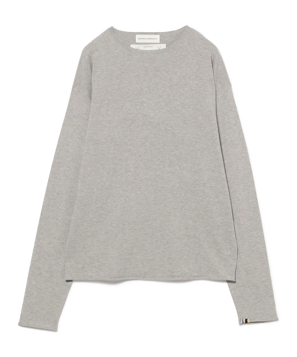 extreme cashmere エクストリーム カシミヤ / aries クルーネック Tシャツ トップス WOMEN gray ONE SIZE extreme cashmere エクストリーム カシミヤ / aries クルーネック Tシャツ トップス WOMEN gray ONE SIZE