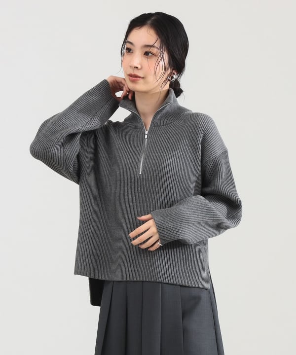 Demi-Luxe BEAMS（デミルクス ビームス）BATONER / ウール リブ ハーフ