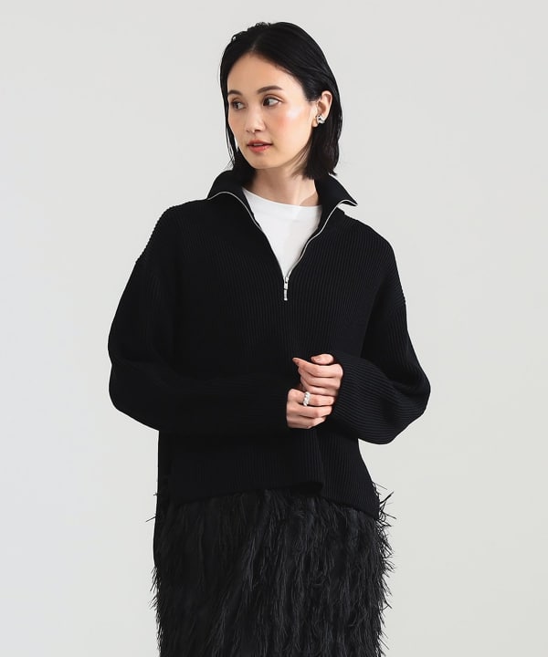 Demi-Luxe BEAMS（デミルクス ビームス）BATONER / ウール リブ ハーフ