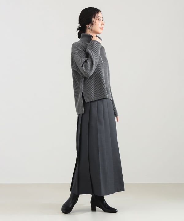 Demi-Luxe BEAMS（デミルクス ビームス）BATONER / ウール リブ ハーフ