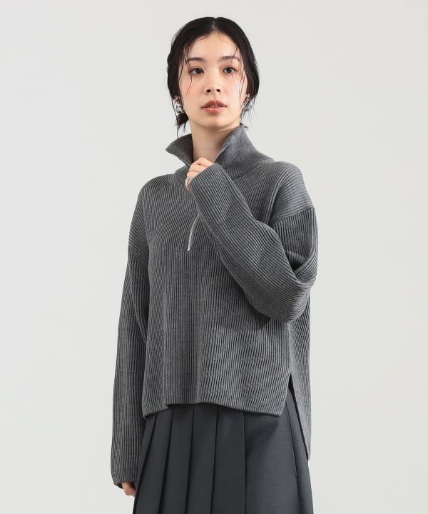 Demi-Luxe BEAMS（デミルクス ビームス）BATONER / ウール リブ ハーフ