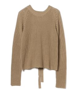 ROBERTO COLLINA / コットンアゼ レースアップ ニット