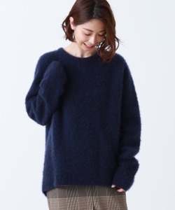 ATON / 7ゲージ ファーカシミヤ プルオーバー