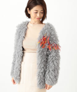 SARALAM / 別注 フリンジ ニットジャケット
