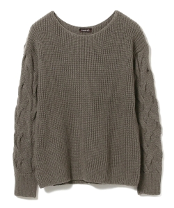 TANILAG / ケーブルスリーブ クルーネックニット