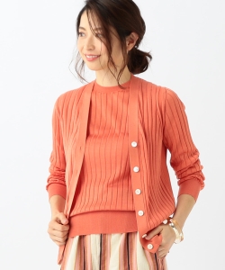 SLOANE / 別注 18Gシルクリブ Vネックカーディガン