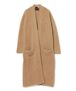 ▲ATON / ファーカシミヤ ロングカーディガン