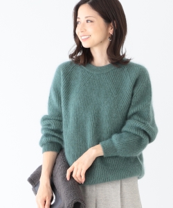 【モアバリエーション開催中】BATONER / モヘヤウール クルーネックニット