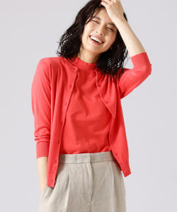 JOHN SMEDLEY / クルーネックカーディガン 7分袖