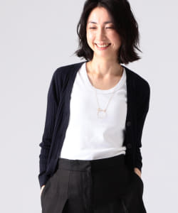 JOHN SMEDLEY / リブ Vネック カーディガン