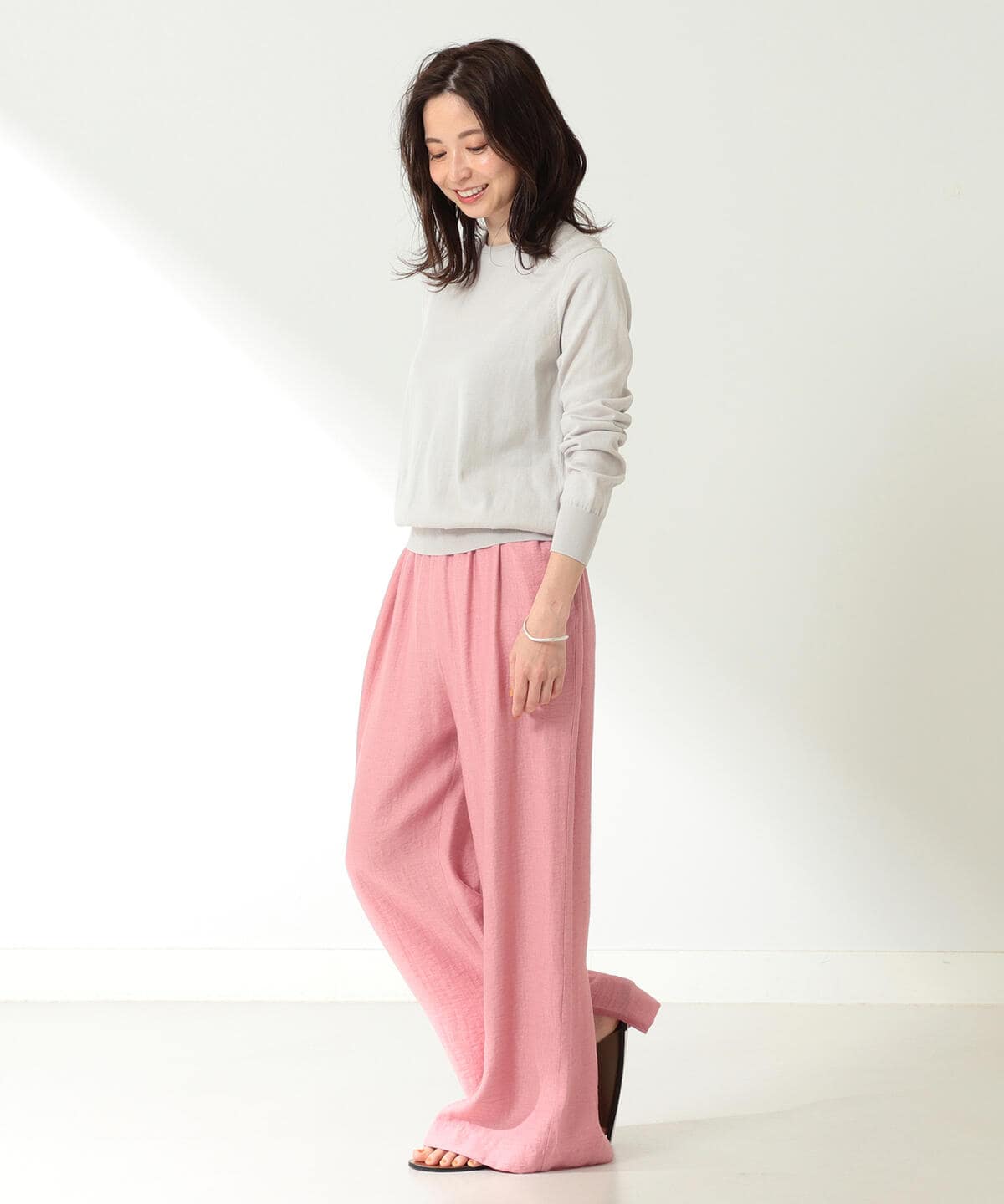 Demi Luxe Beams デミルクス ビームス Sloane 別注 コットン天竺 クルーネックニット トップス ニット セーター 通販 Beams