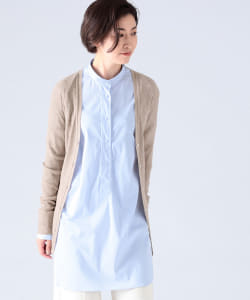 JOHN SMEDLEY / LASCA リブ Vネックカーディガン