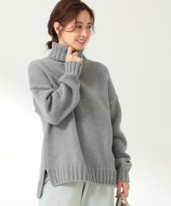 【辻 直子着用】SLOANE / 別注 ジーロンラムズウール カシミヤ タートルネックニット