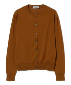 JOHN SMEDLEY / SIMETO 30ゲージ コットン クルーネック カーディガン
