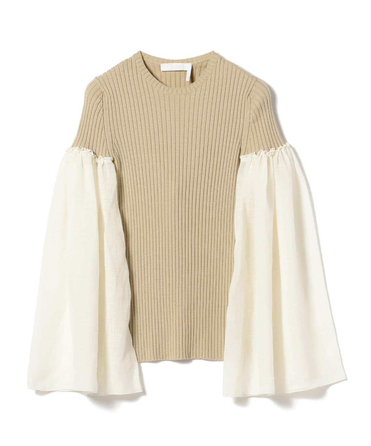 Chloe / パネルスリーブ プルオーバー トップス WOMEN ICONIC MILK 36 Chloe / パネルスリーブ プルオーバー トップス WOMEN ICONIC MILK 36