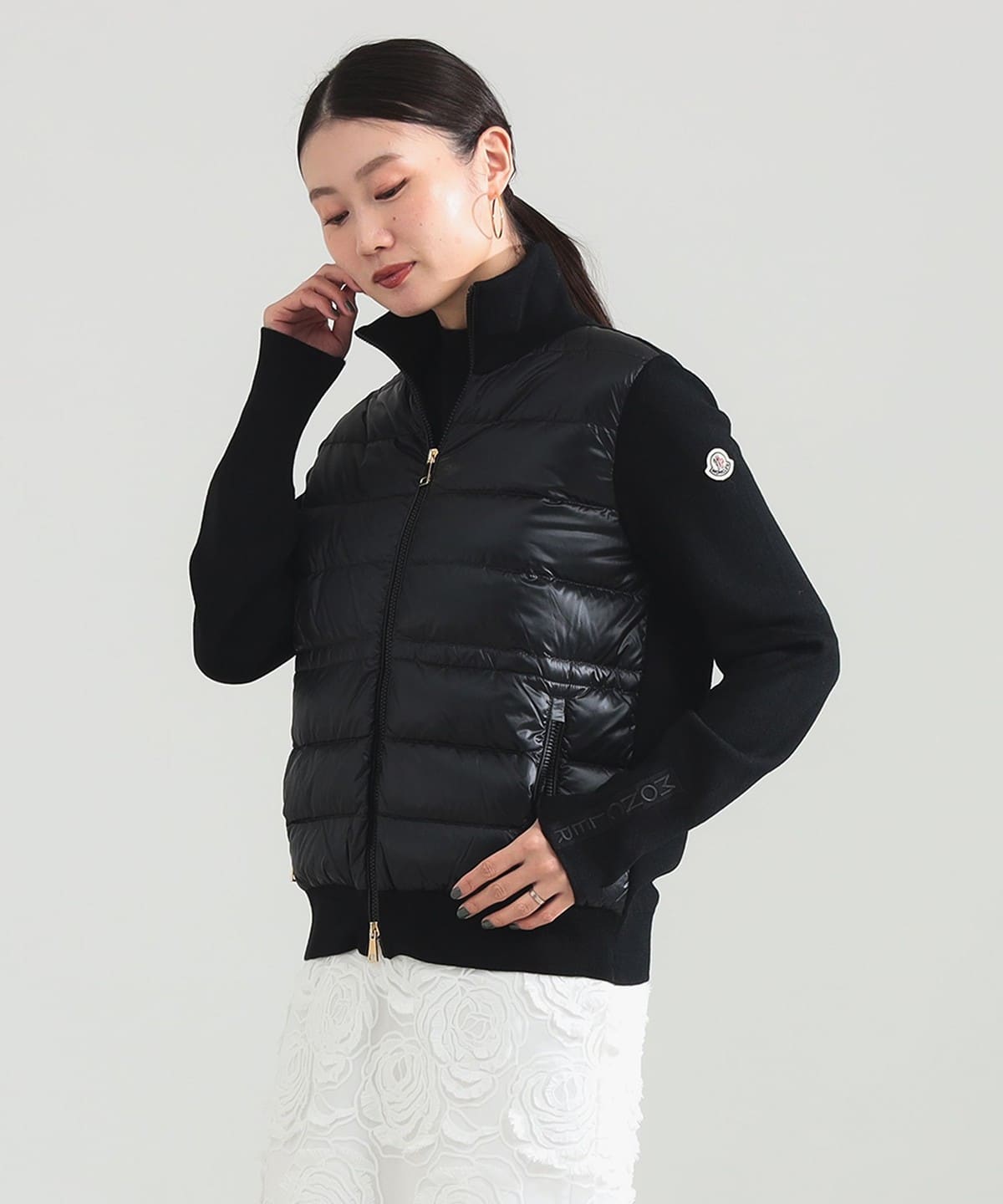 Demi-Luxe BEAMS（デミルクス ビームス）MONCLER / ハイネック ジップ 