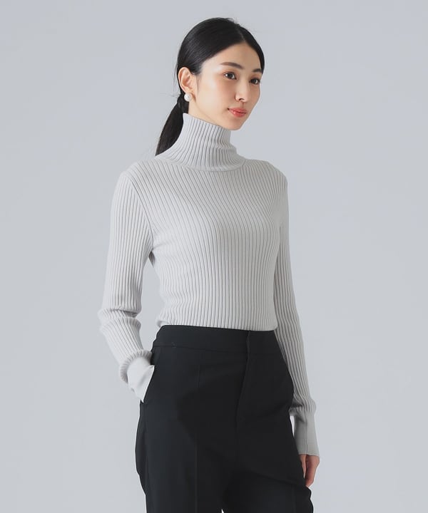 633t*美品 45R カシミヤ混 クレリック タートルネックニット. 633t*美品 45R カシミヤ混 クレリック タートルネックニット カシミヤ