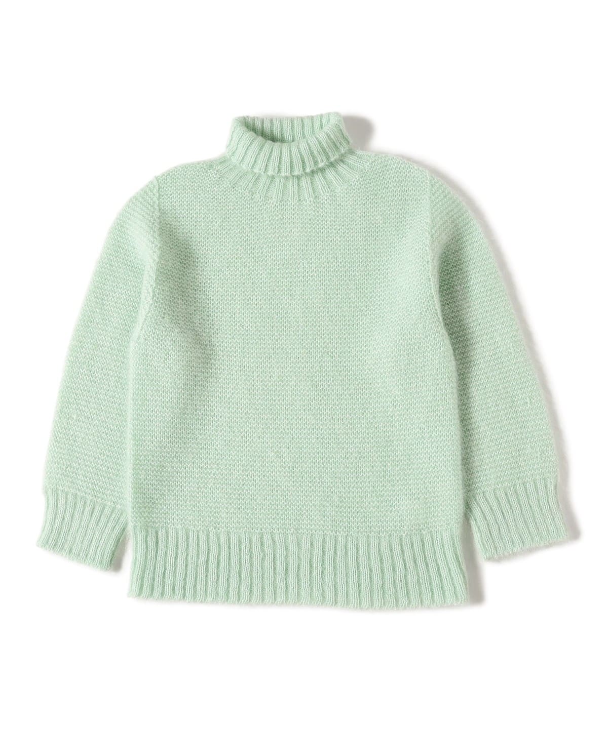 カラー ガーター タートルニット トップス WOMEN MINT. GRN ONE SIZE カラー ガーター タートルニット トップス WOMEN MINT. GRN ONE SIZE