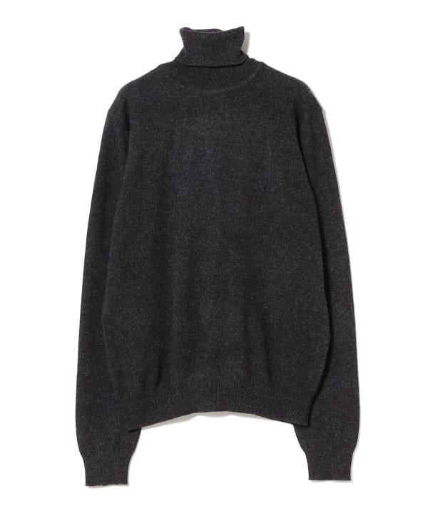 スローン　カシミヤ100%　タートルネック　 ブラック　ニット Demi-Luxe BEAMS（デミルクス ビームス）【別注】SLOANE / 12ゲージ
