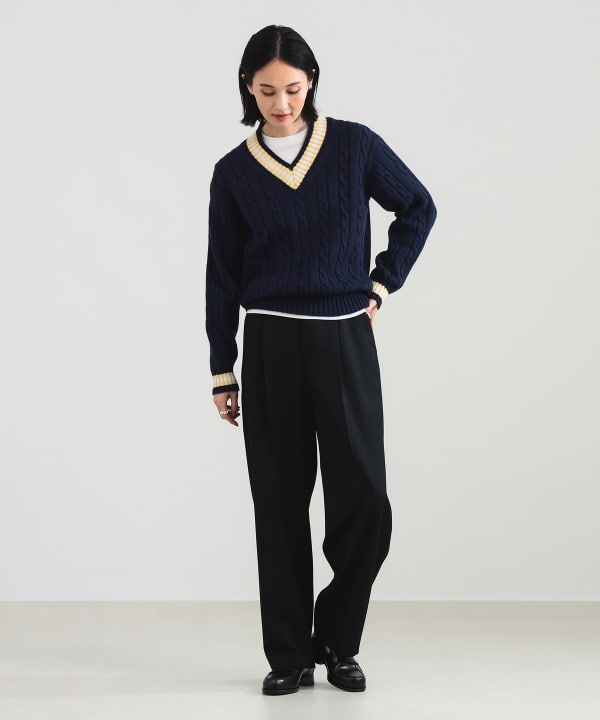 SLOANE チルデンVネック　黒 Demi-Luxe BEAMS（デミルクス ビームス）【別注】SLOANE / 5