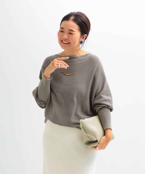 Demi-Luxe BEAMS（デミルクス ビームス）ボートネック レディ ニット