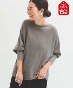 【+15%ポイントUP】ボートネック レディ ニット.M