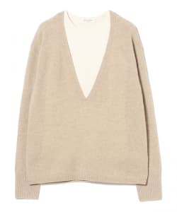 Vネックニット タンクトップ  2WAY セット