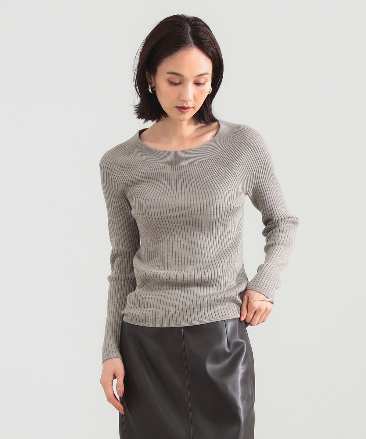 ポリエステル ウール ホールガーメント プルオーバー トップス WOMEN BEIGE ONE SIZE ポリエステル ウール ホールガーメント プルオーバー トップス WOMEN BEIGE ONE SIZE