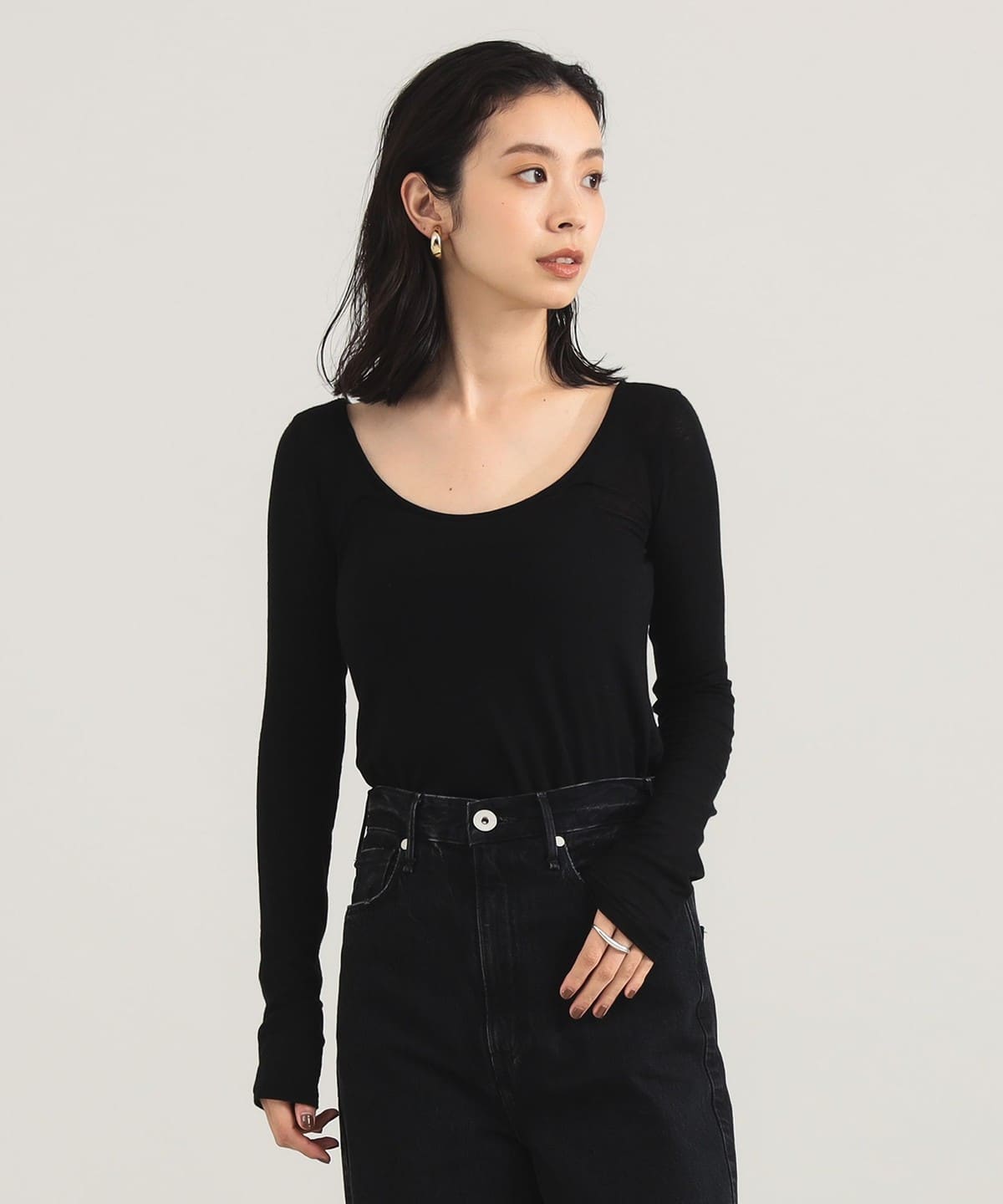 【モアバリエーション開催中】TAN / ボート ユーネック カットソー Tシャツ・カットソー WOMEN BLACK ONE SIZE 【モアバリエーション開催中】TAN / ボート ユーネック カットソー Tシャツ・カットソー WOMEN BLACK ONE SIZE