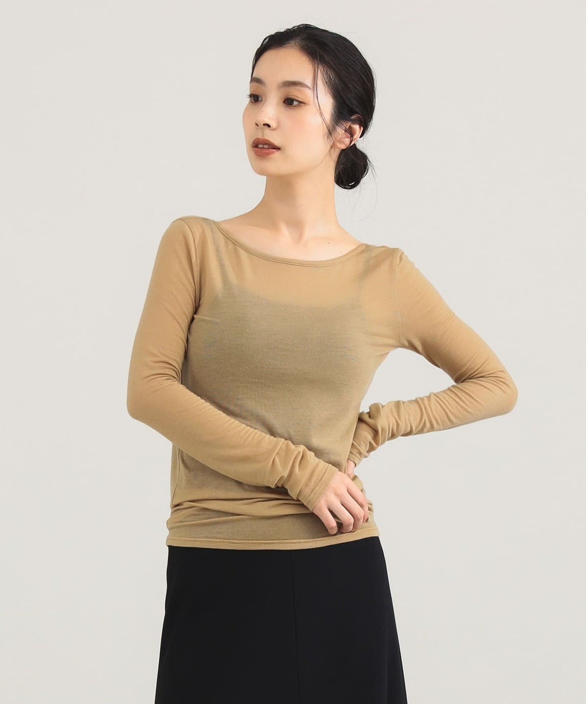 【モアバリエーション開催中】TAN / ボート ユーネック カットソー Tシャツ・カットソー WOMEN BEIGE ONE SIZE 【モアバリエーション開催中】TAN / ボート ユーネック カットソー Tシャツ・カットソー WOMEN BEIGE ONE SIZE