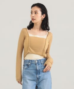 TAN / バンドゥ ボートネック トップス