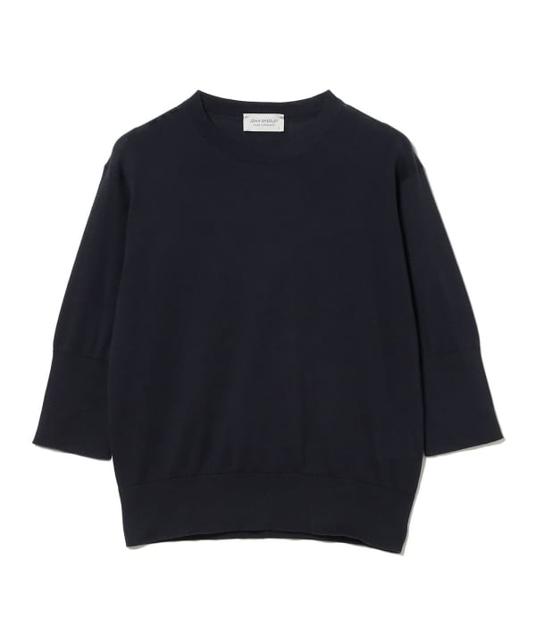 JOHN SMEDLEY / 30针棉质半袖针织衫