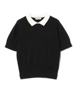 JOHN SMEDLEY /  バイカラー ニットポロ