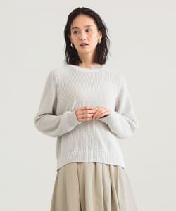 5ゲージ コットン 畦編み プルオーバー