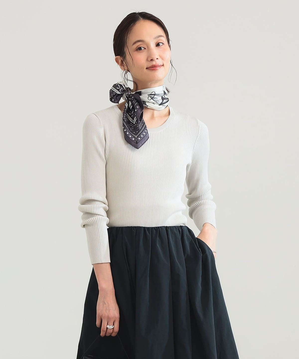 Demi-Luxe BEAMS★春ニットアンサンブル★定価2.8万 Demi-Luxe BEAMS Demi-Luxe BEAMS BEAMS