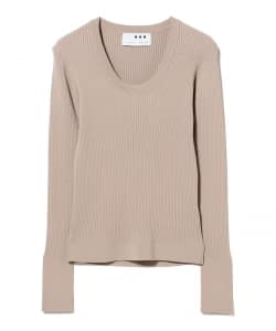 three dots / JESSICA リブニット トップス