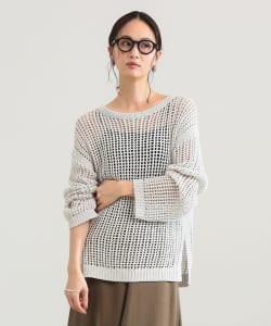 3ゲージ コットン メッシュ プルオーバー