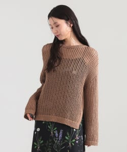 3ゲージ コットン メッシュ プルオーバー