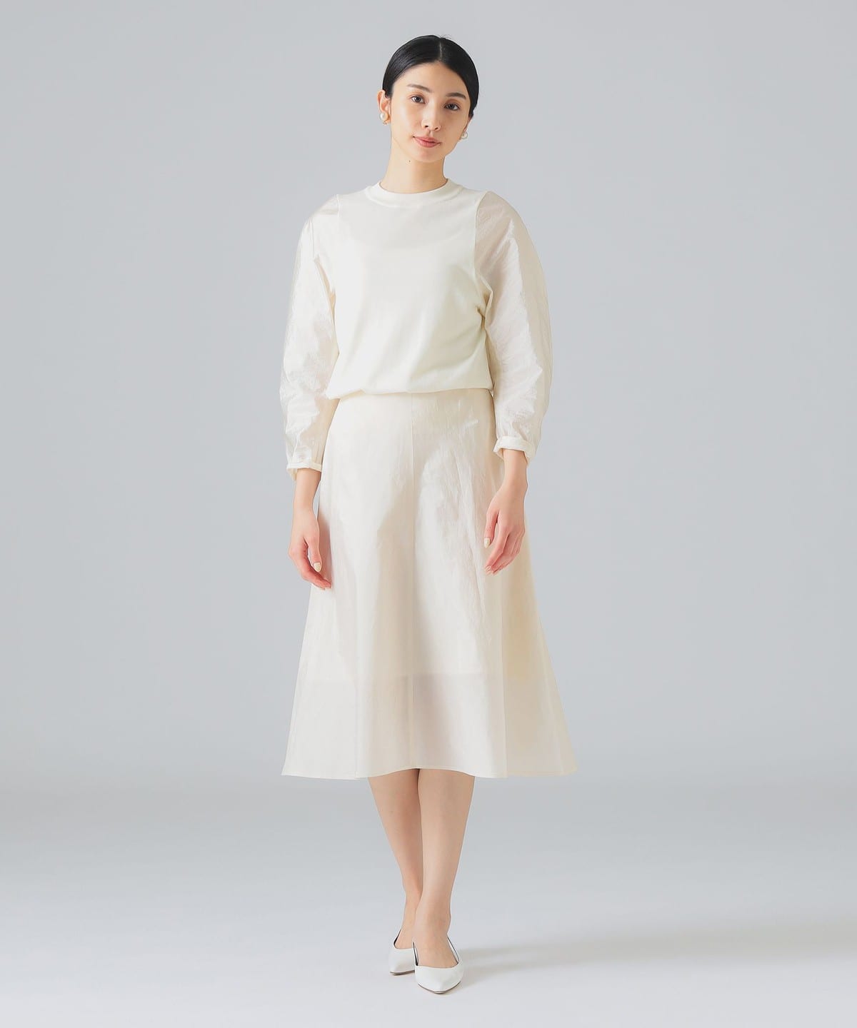 EFFE BEAMS（エッフェ ビームス）クラッシュタフタ ロングスリーブ