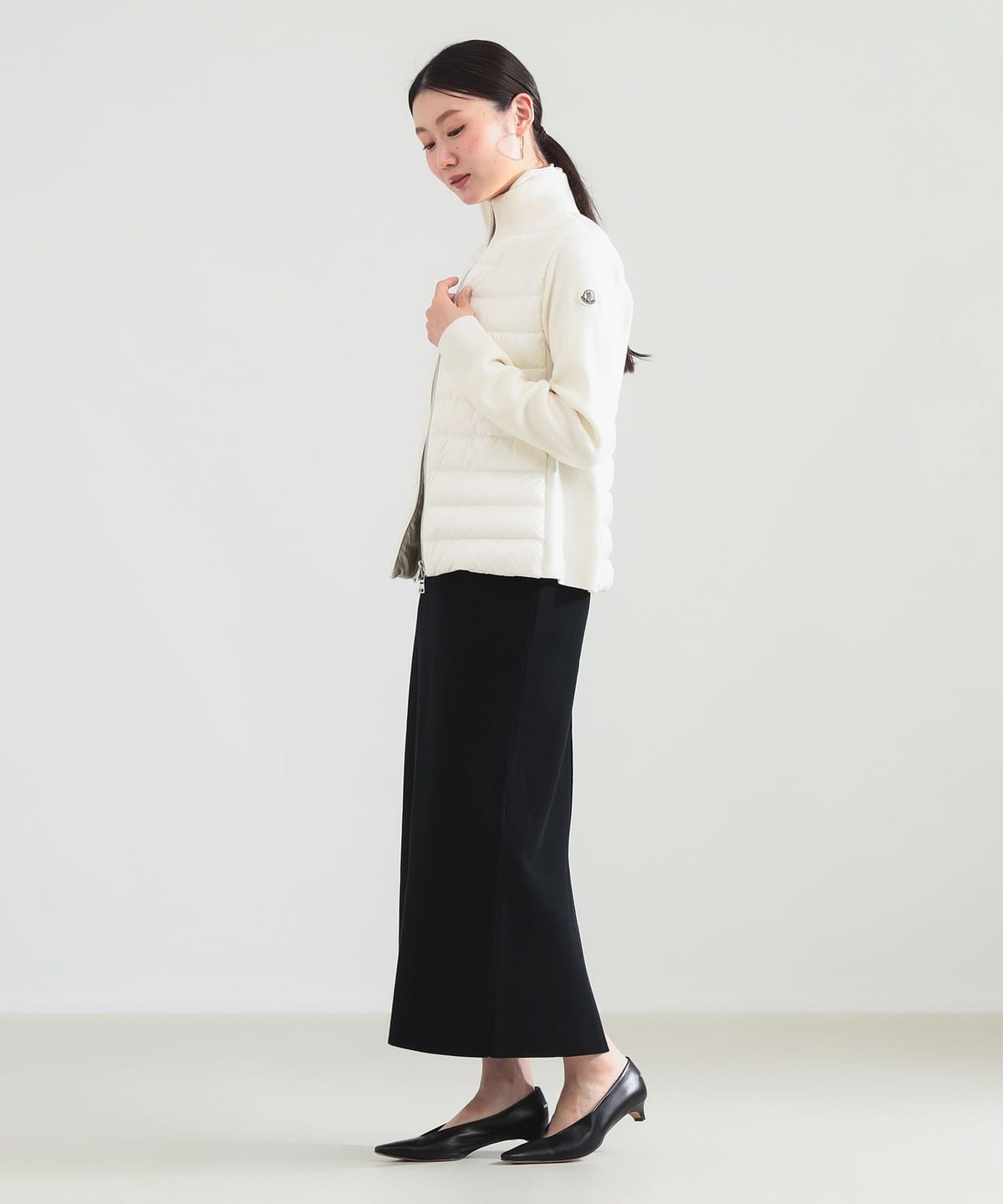 Demi-Luxe BEAMS（デミルクス ビームス）MONCLER / ハイネック ジップ