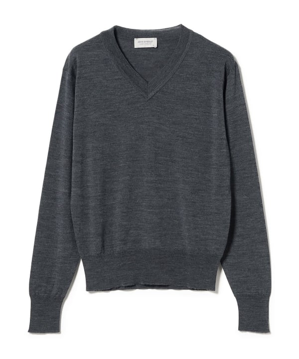 JOHN SMEDLEY /  30ゲージ ウール Vネックニット
