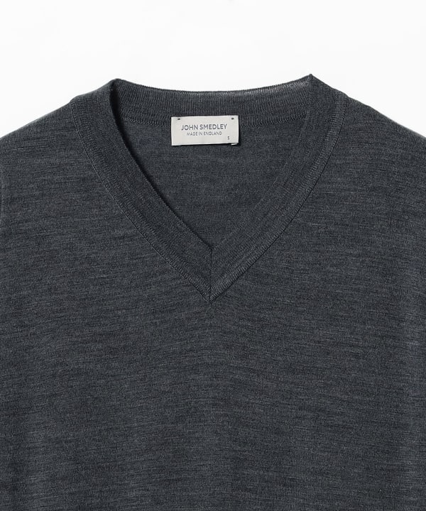 JOHN SMEDLEY /  30ゲージ ウール Vネックニット