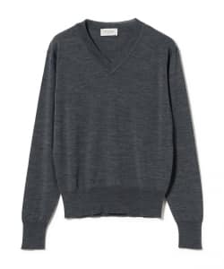 JOHN SMEDLEY /  30ゲージ ウール Vネックニット