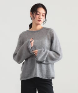 モヘヤ シルク ロングスリーブニット